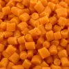 Orange granular plastic particles, general injection molding raw material, PP PE material, industrial grade Application Scenario